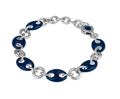 Capriness Bracelet Marina Chain with Blue Enamel