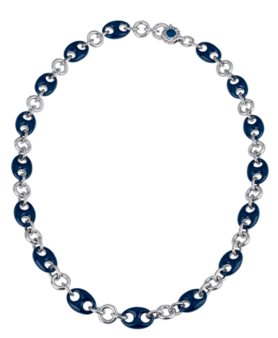 Capriness Chainlet Marina Chain with Blue Enamel