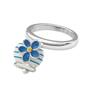 Forget Me Not Micro Campanella Ring in Turquoise