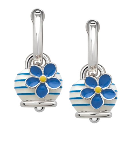 Forget Me Not Earrings with Micro Campanella in Turquoise