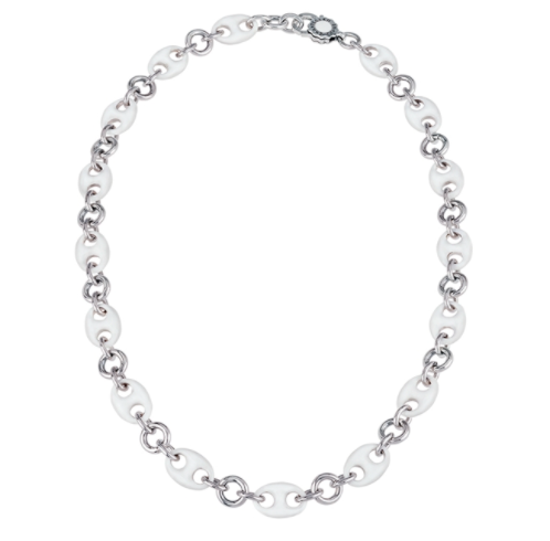 Capriness Chainlet Marina Chain with White Enamel
