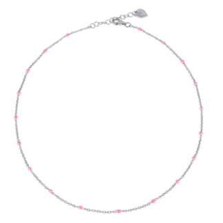Et Voilá Chainlet with Pink Enamel