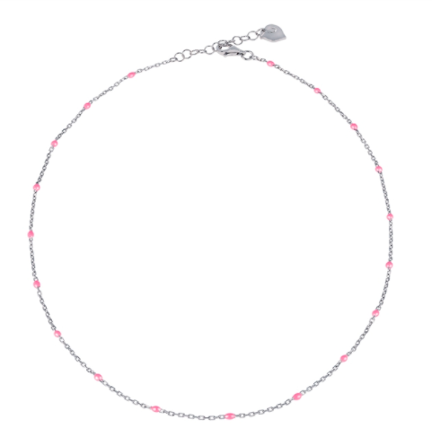 Et Voilá Chainlet with Pink Enamel