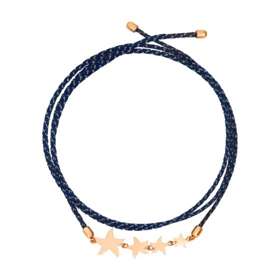Stellina bracelet with Blue Cord