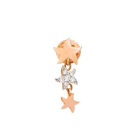 Mono Earring Stellina in Rose Gold and Diamonds