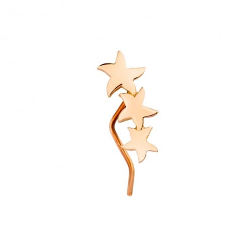 Mono Earring Crawler Stellina in Rose Gold
