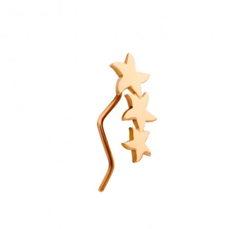 Mono Earring Crawler Stellina in Rose Gold