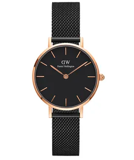 Petite Ashfield in Black and Rose Gold Stainless Steel