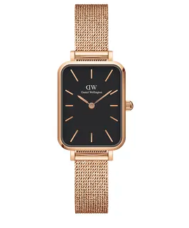 Quadro Pressed Melrose in Black and Rose Gold Stainless Steel