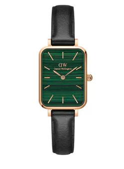 Quadro Pressed Sheffield in Green and Rose Gold Stainless Steel