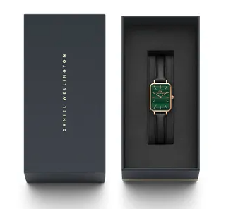 Quadro Pressed Sheffield in Green and Rose Gold Stainless Steel