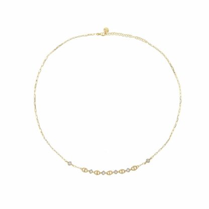 Marina Chain Choker with Zirconia