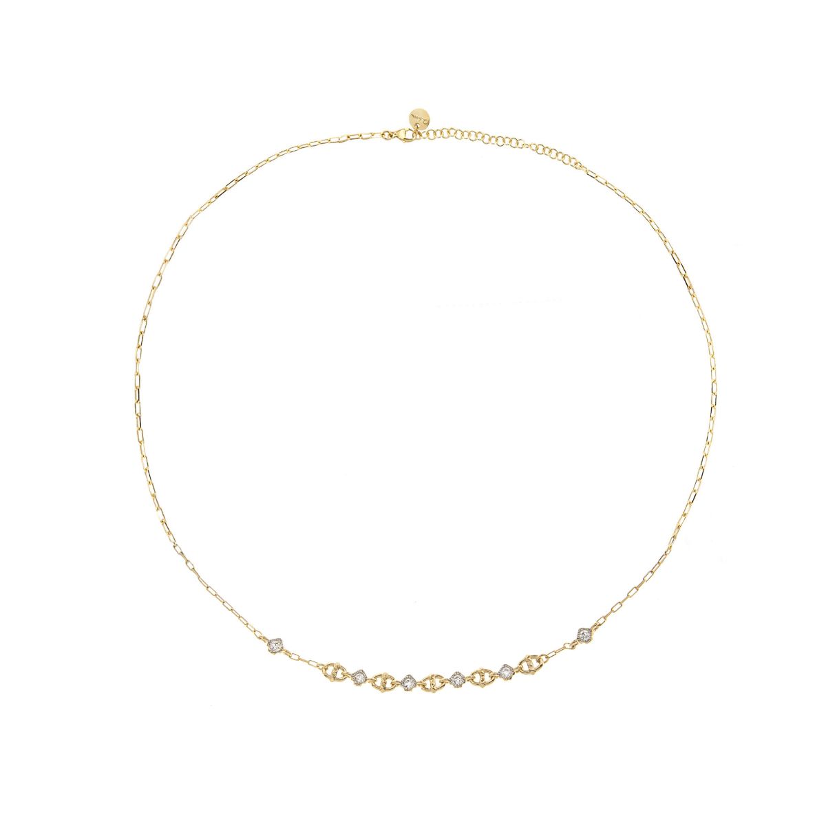 Marina Chain Choker with Zirconia