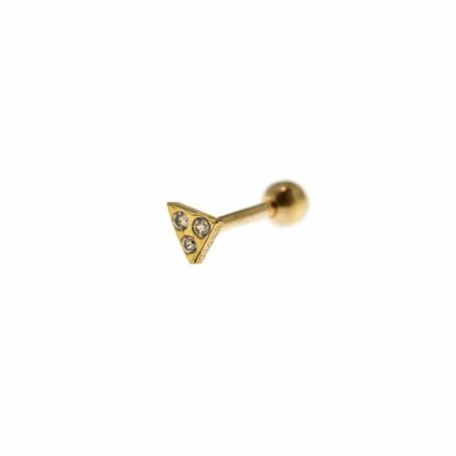Mono Earring Triangle Piercing with Zirconia
