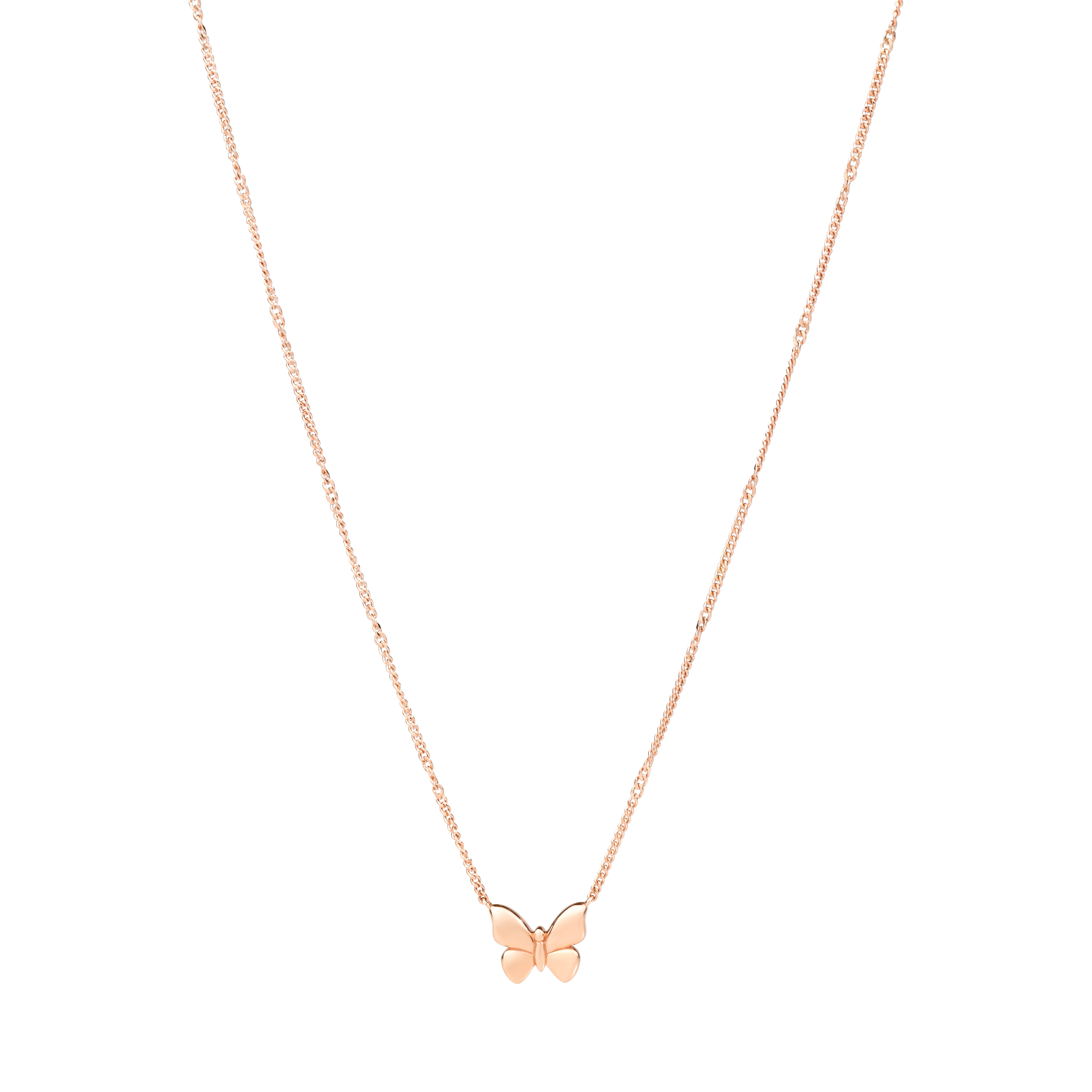 Collana Farfalla in Oro Rosa