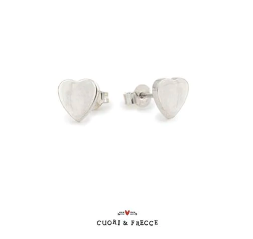 Orecchini Stud in Argento 925 con Cuore