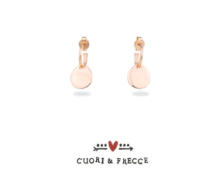 Orecchini Pendenti in Oro Rosa a Goccia