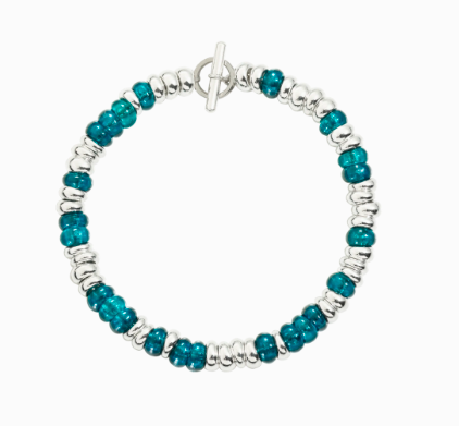 Bracciale Rondelle Blu