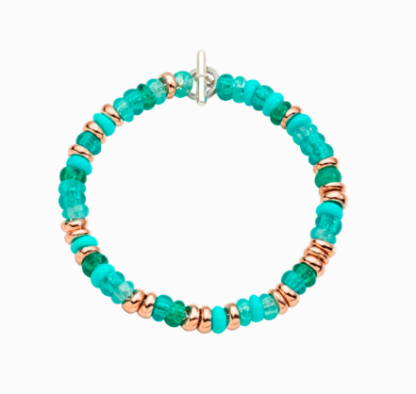 Bracciale Rondelle Turchese