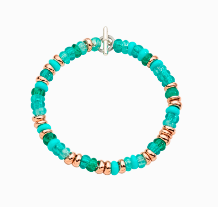 Bracciale Rondelle Turchese