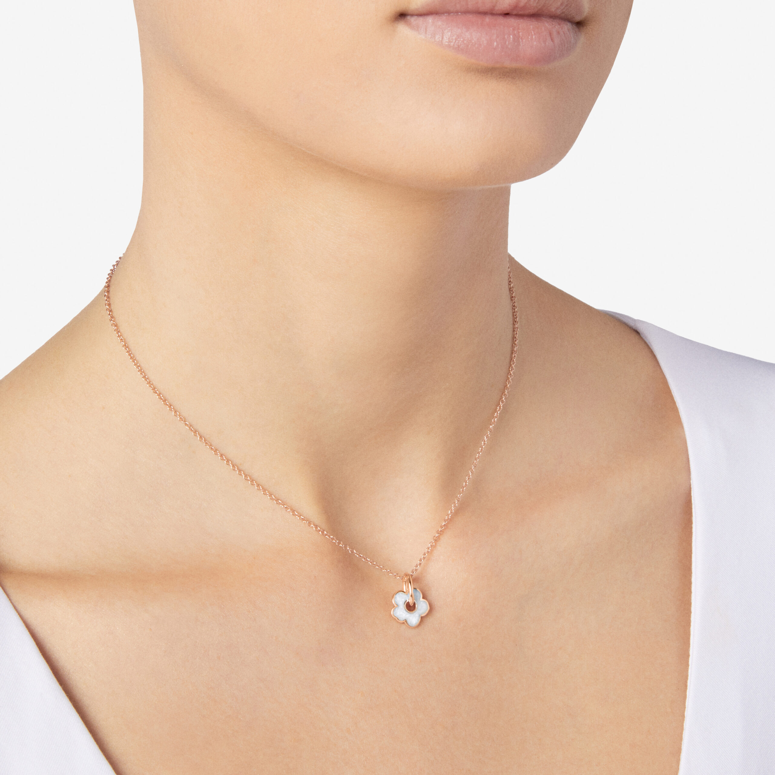 Ciondolo Fiore con Smalto