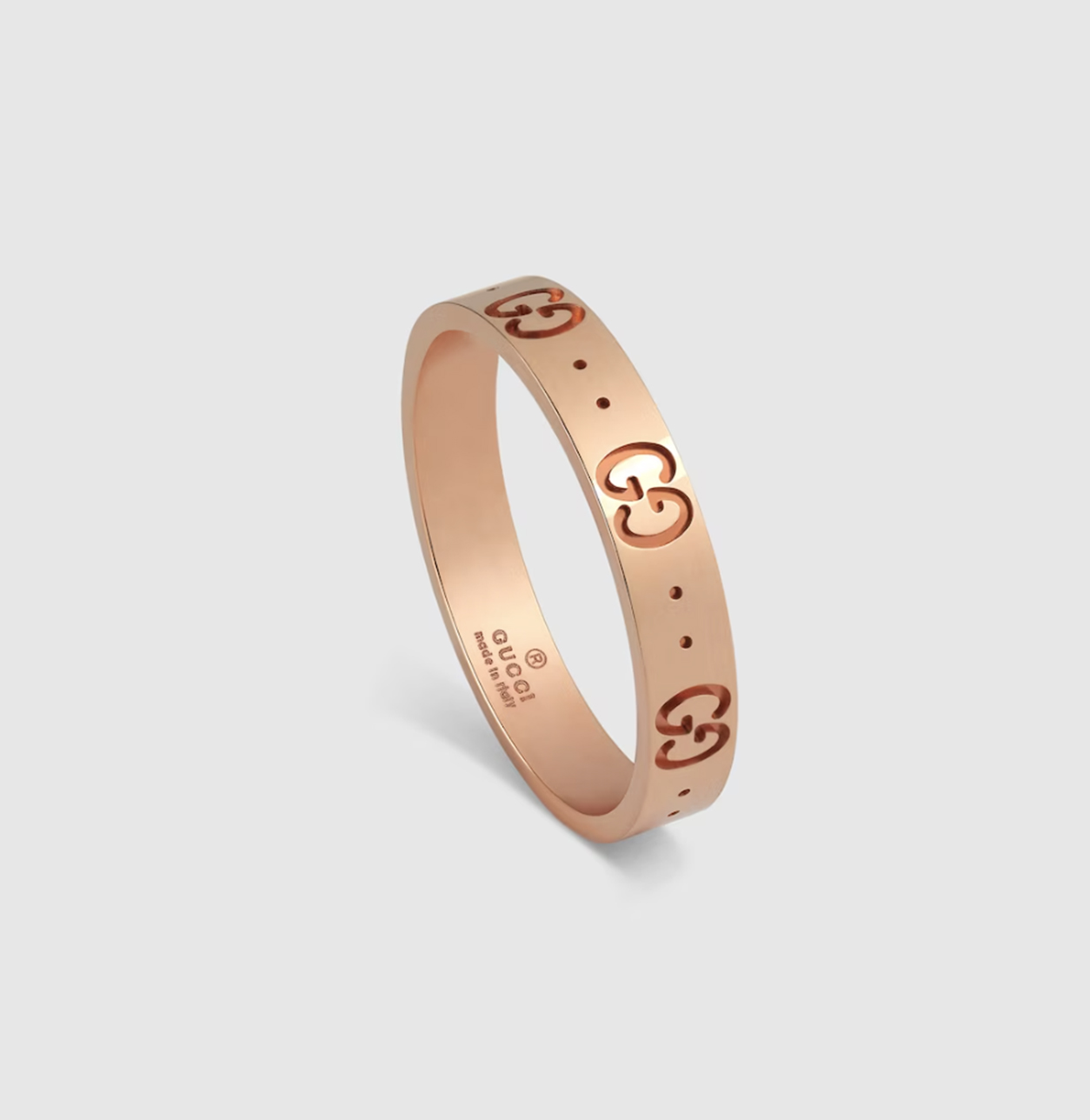 Anello Icon fascia sottile 18K