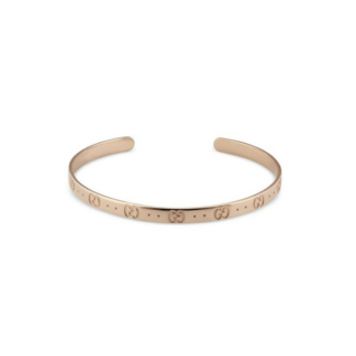 Bracciale rigido Icon in oro rosa 4mm