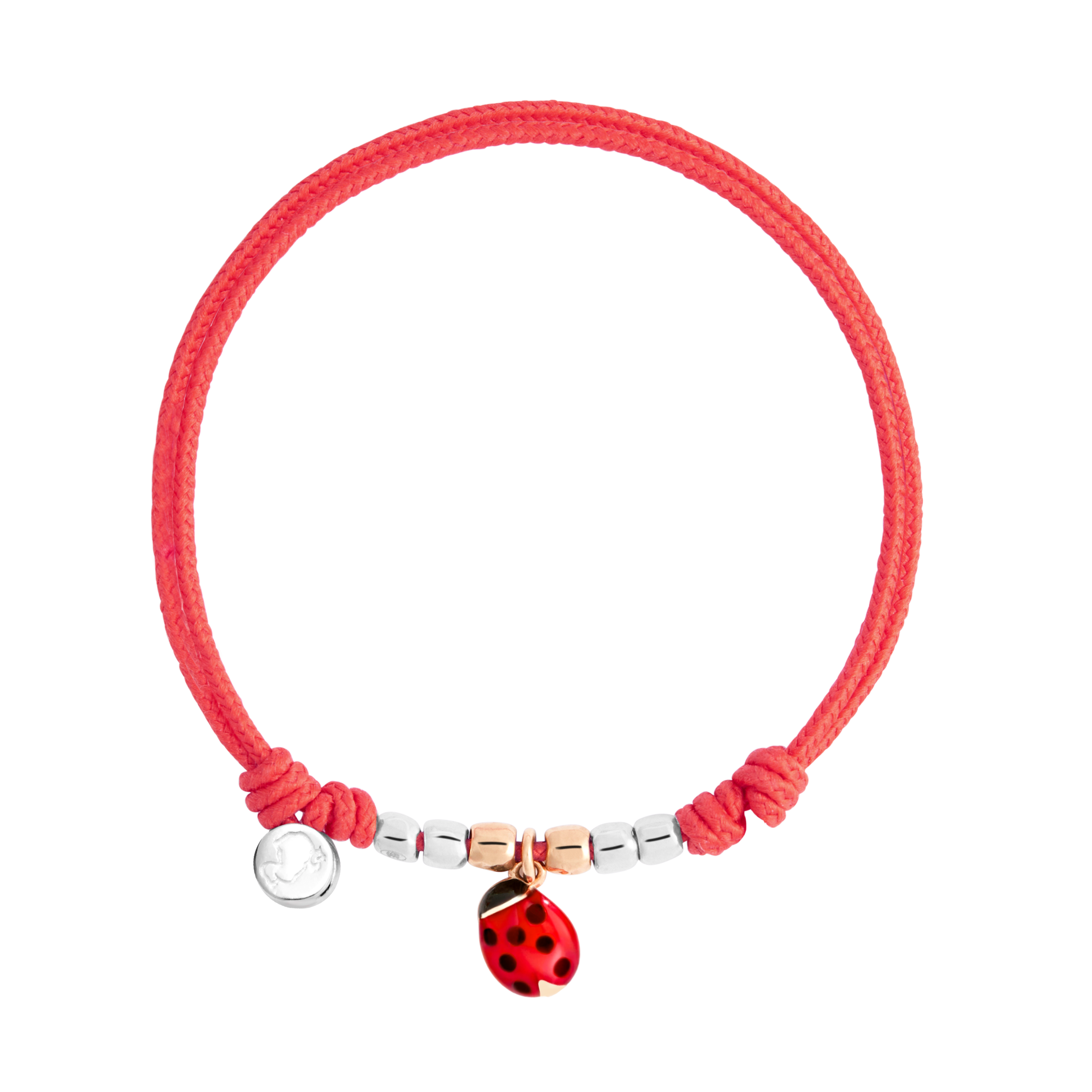 Bracciale cordino Coccinella