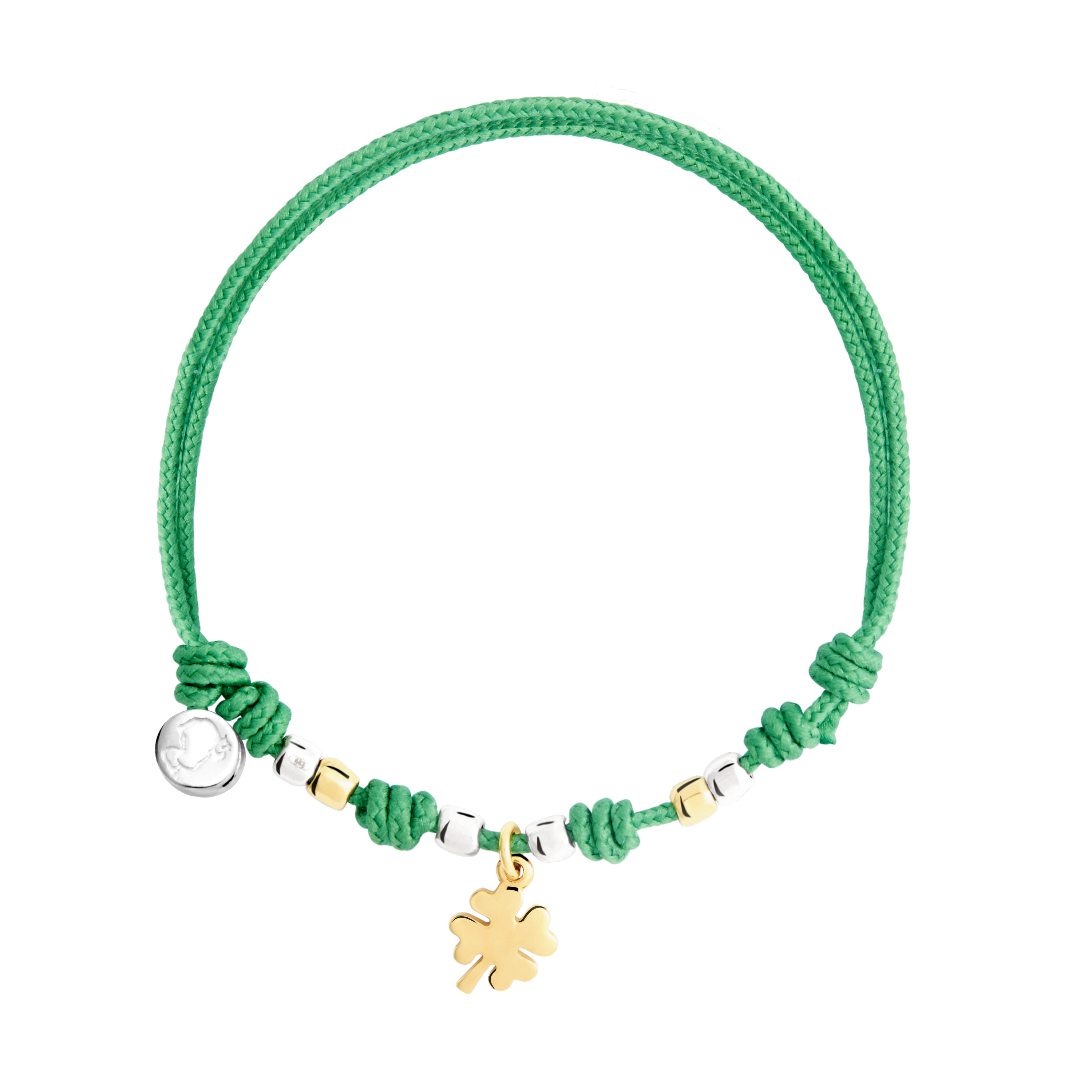 Bracciale cordino Quadrifoglio