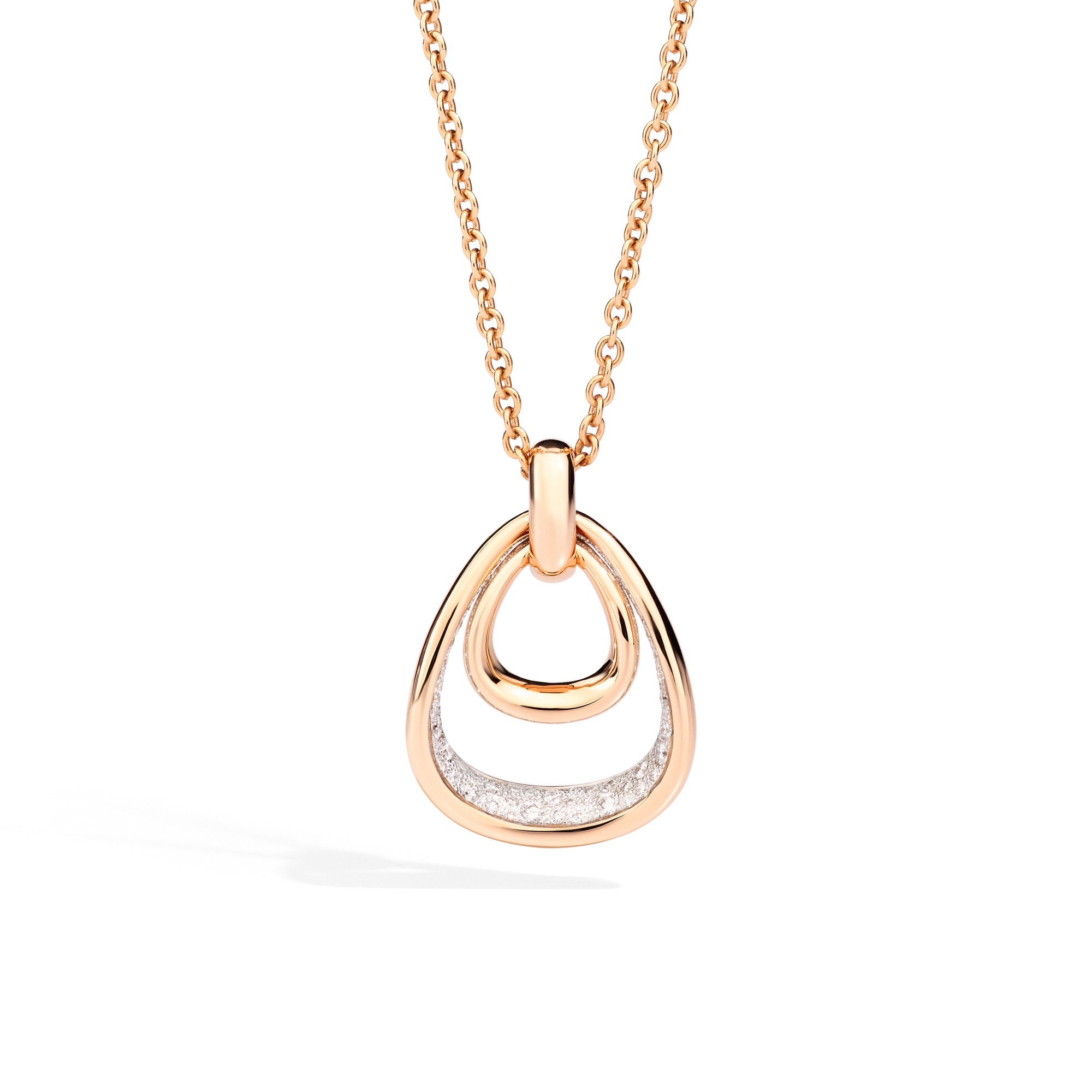 Pendente Fantina Oro Rosa e Diamanti
