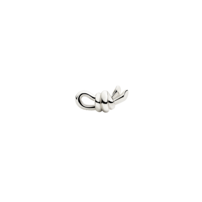 Orecchino Stud Nodo Argento