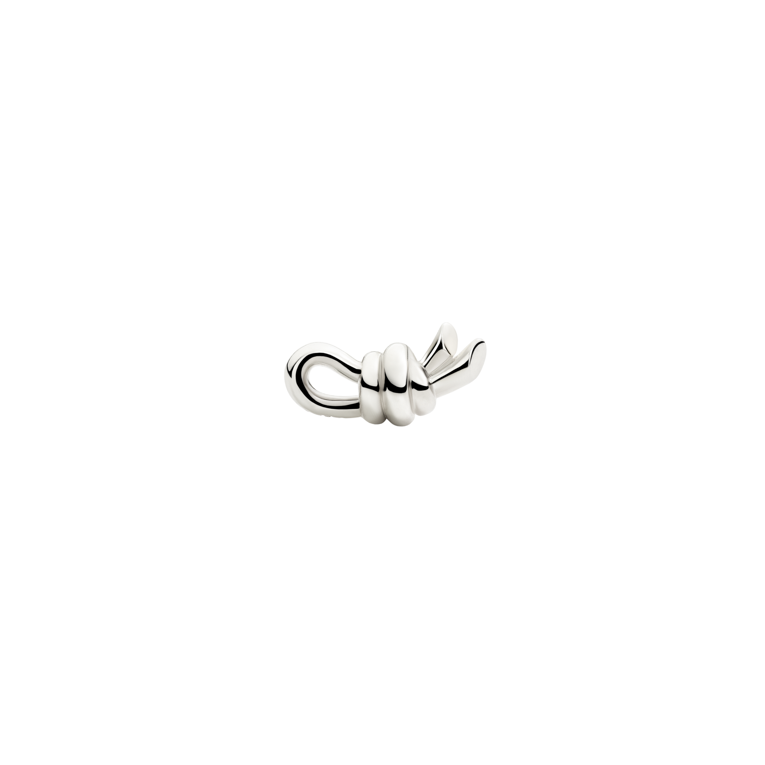 Orecchino Stud Nodo Argento