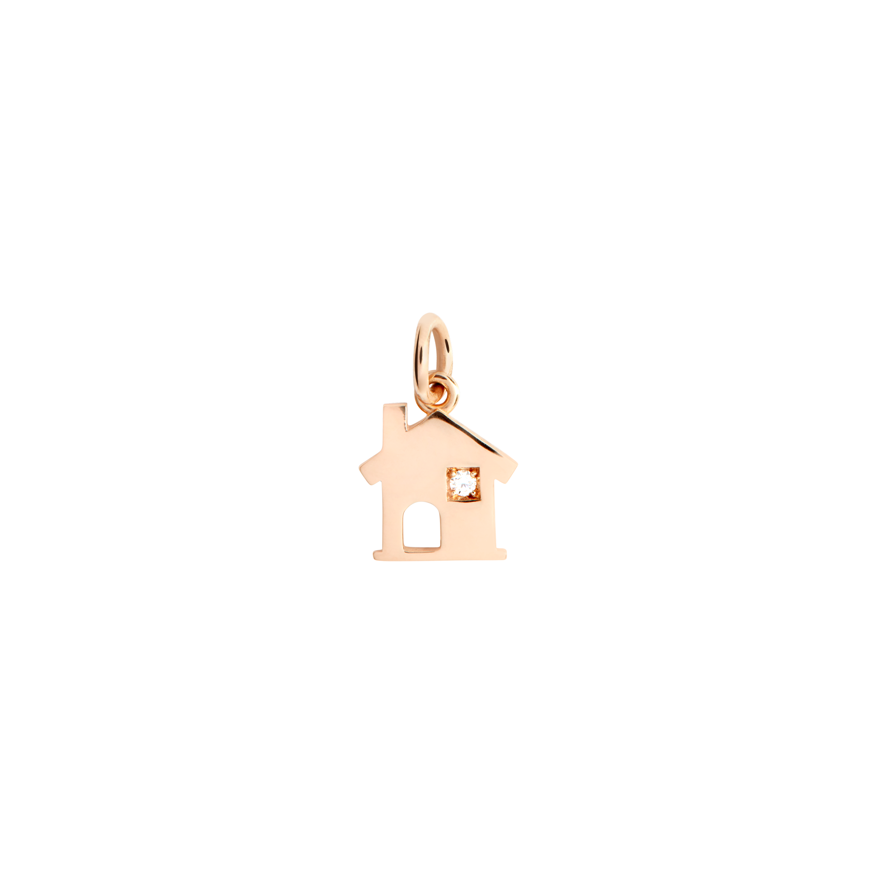 Ciondolo Casa Oro Rosa & Diamante Bianco