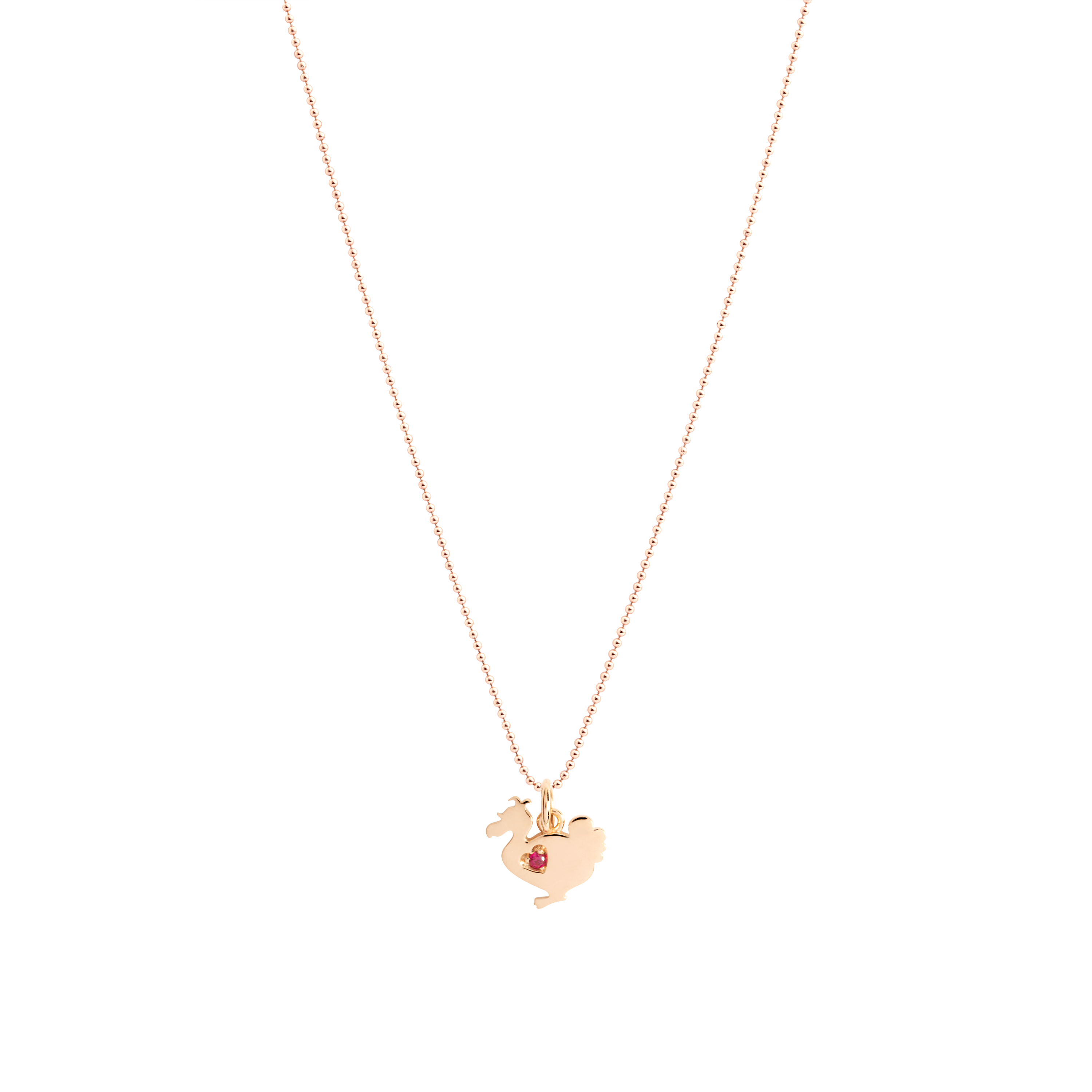 Ciondolo Lady DoDo Oro Rosa & Rubino