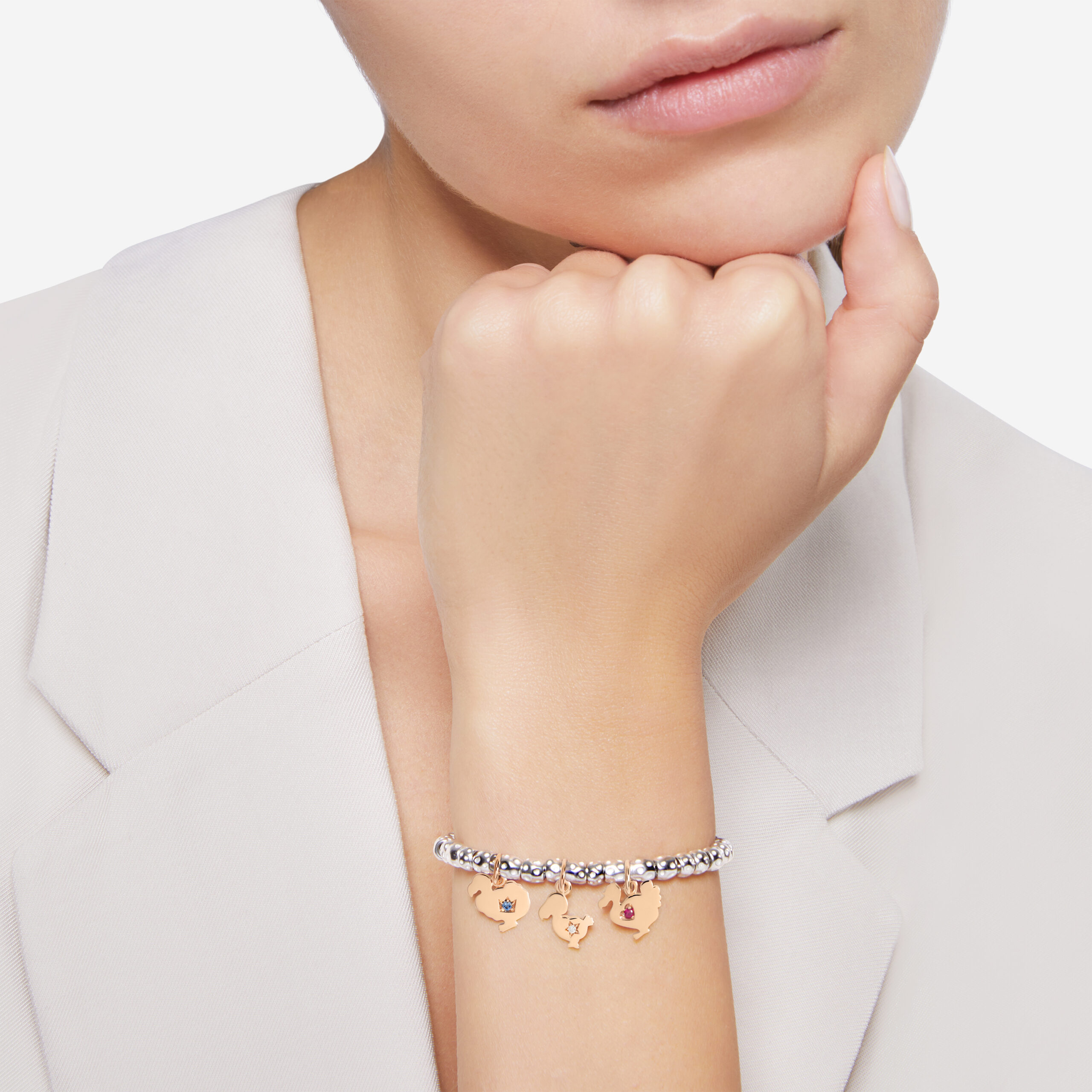 Ciondolo Lady DoDo Oro Rosa & Rubino