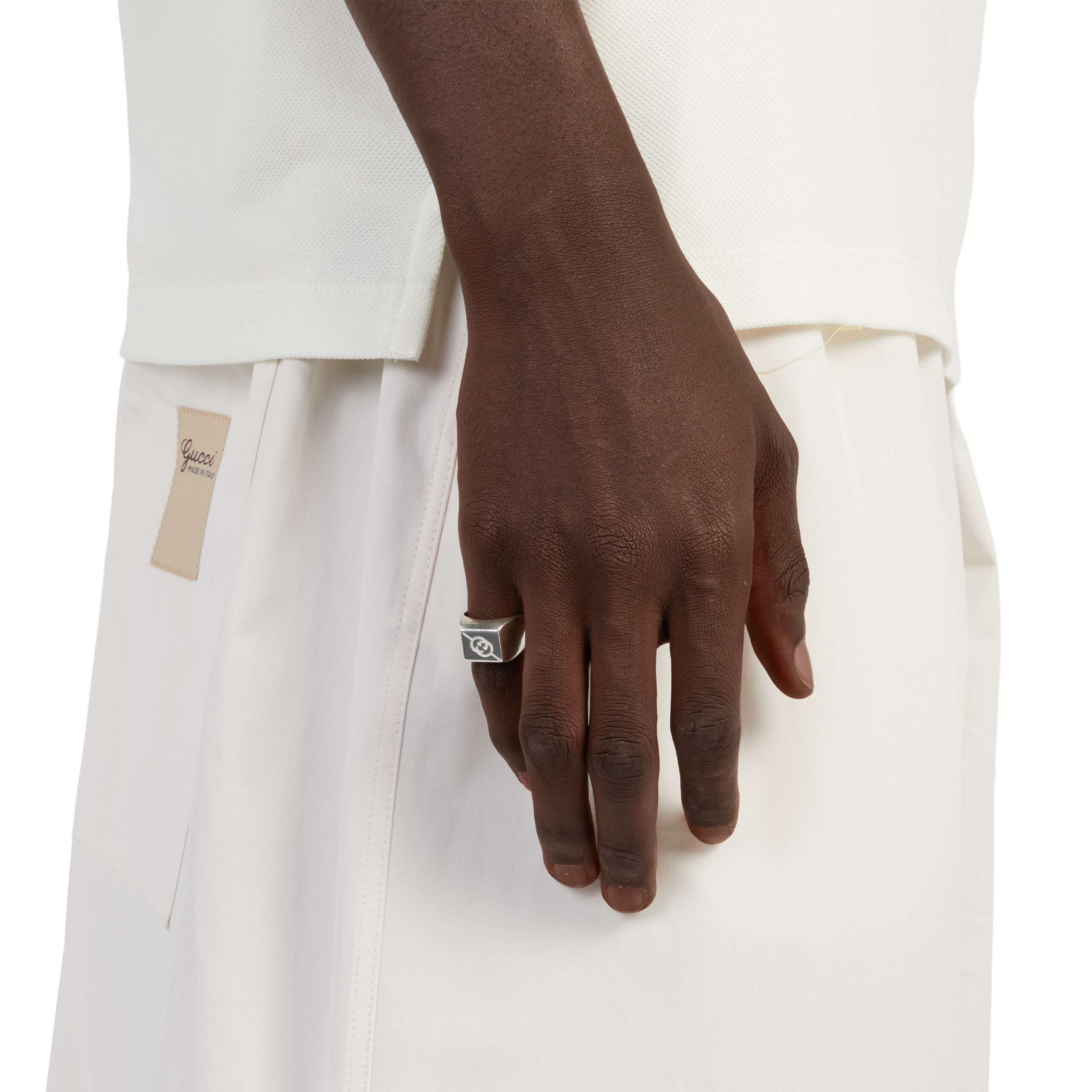 Anello con Incrocio GG Diagonale 10mm