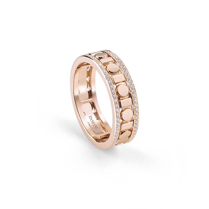 Anello Belle Époque Reel Oro Rosa e Diamanti (5,7mm)