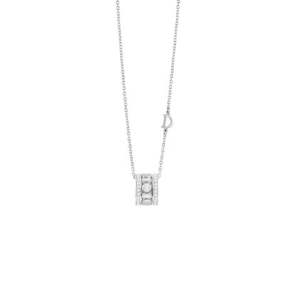 Collana Belle Époque Reel Oro Bianco e Diamanti (8,3mm)