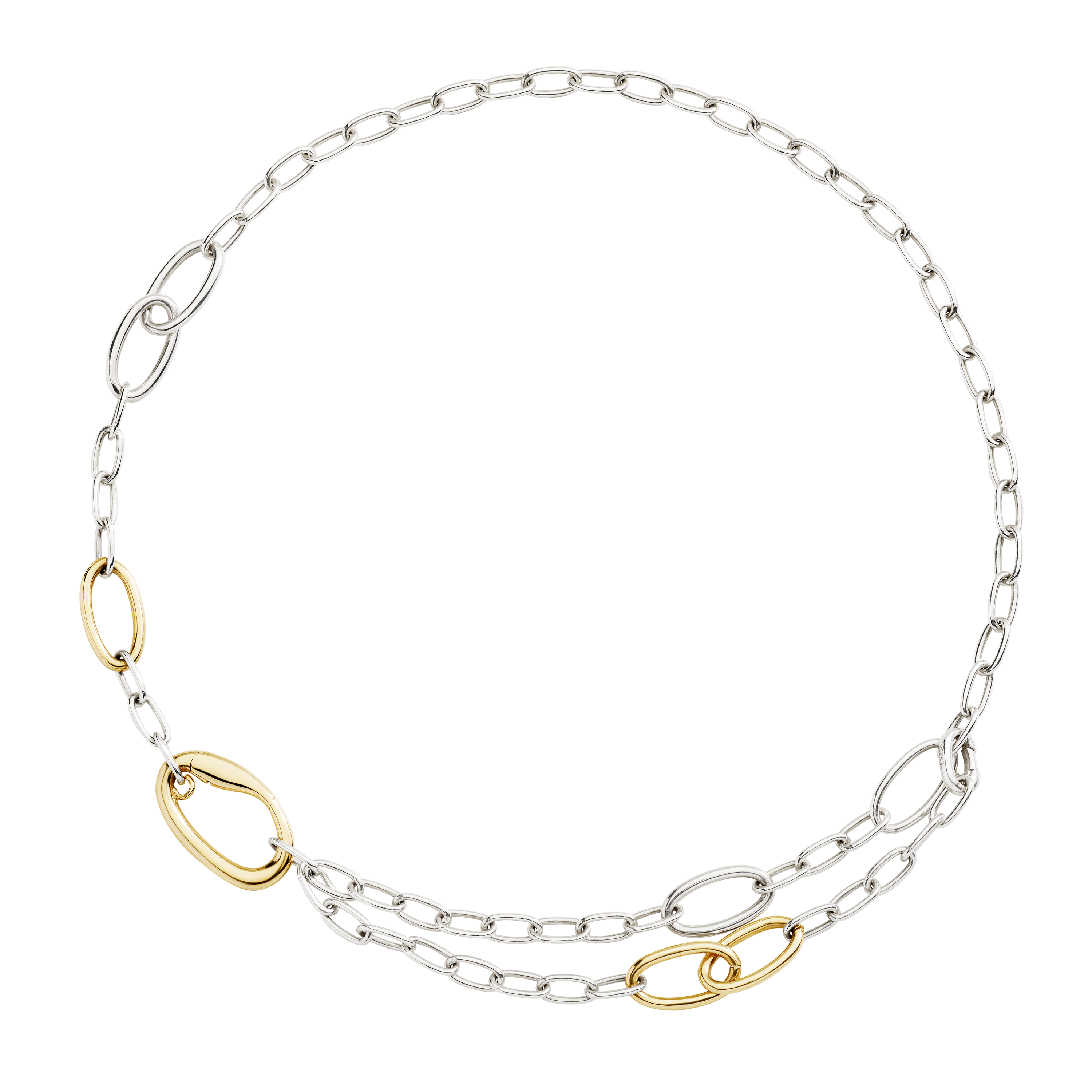 Collana Essentials Argento & Argento Dorato
