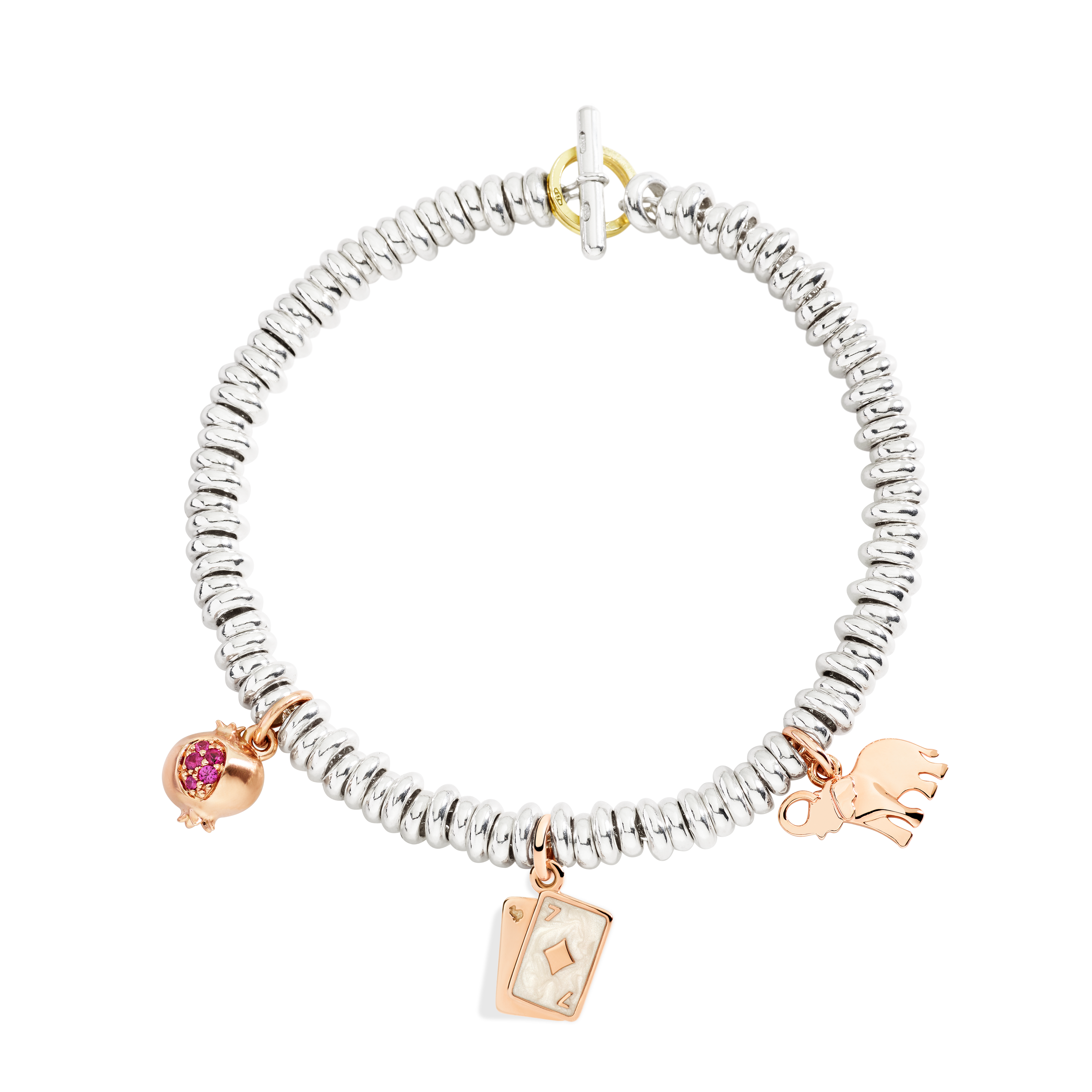 Ciondolo Melagrana Oro Rosa & Rubini