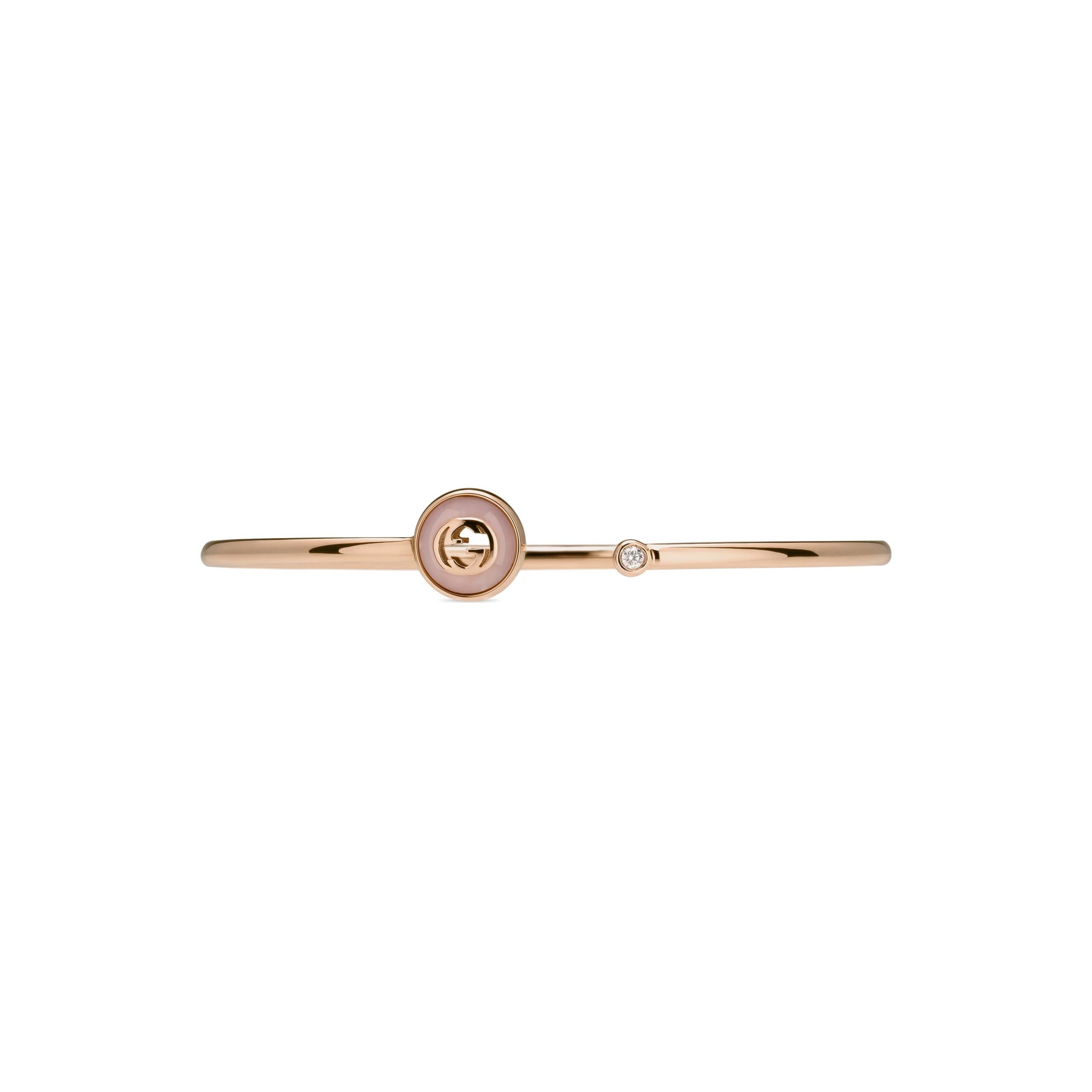 Bracciale rigido Gucci Interlocking oro 18k