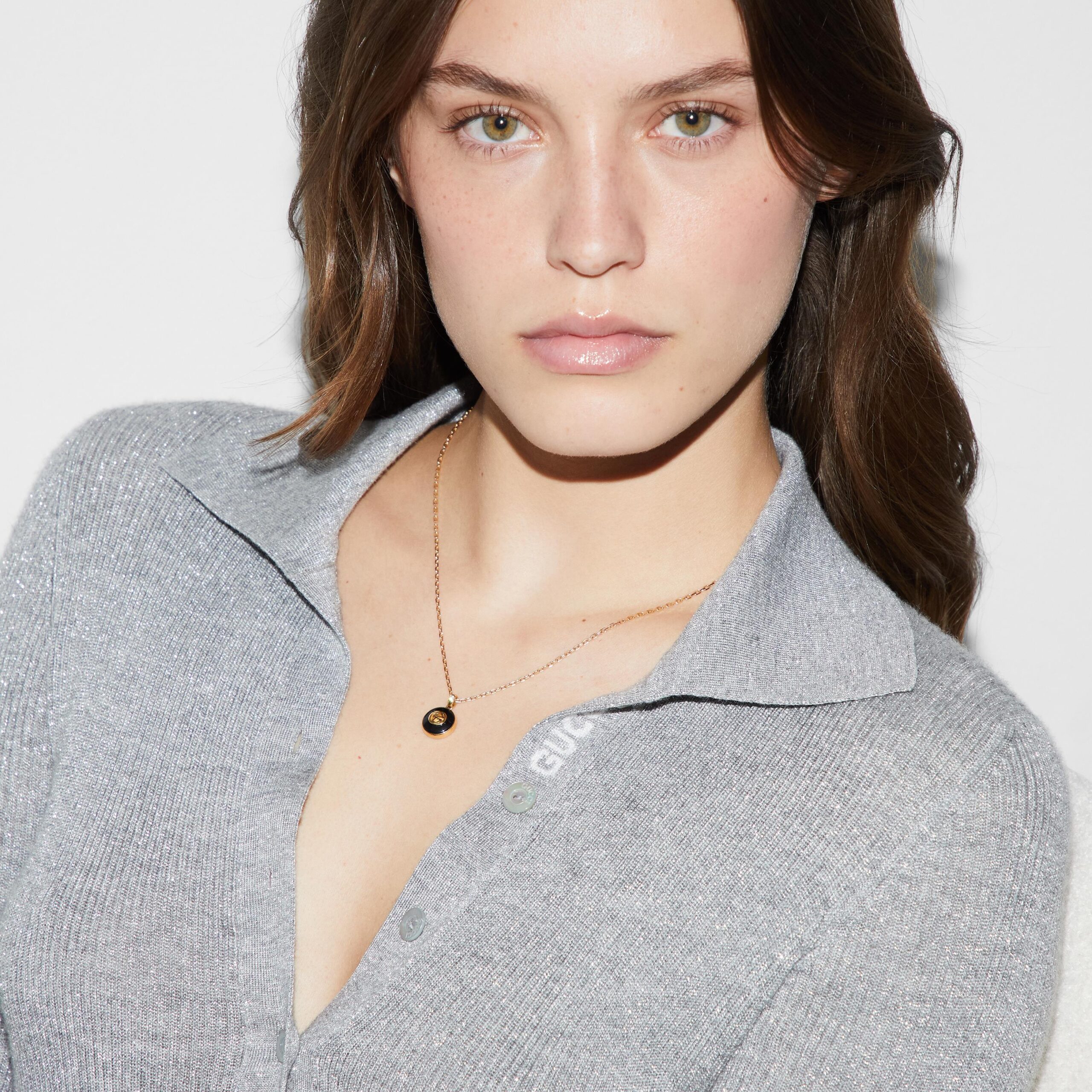 Collana a catena Gucci Interlocking oro 18k