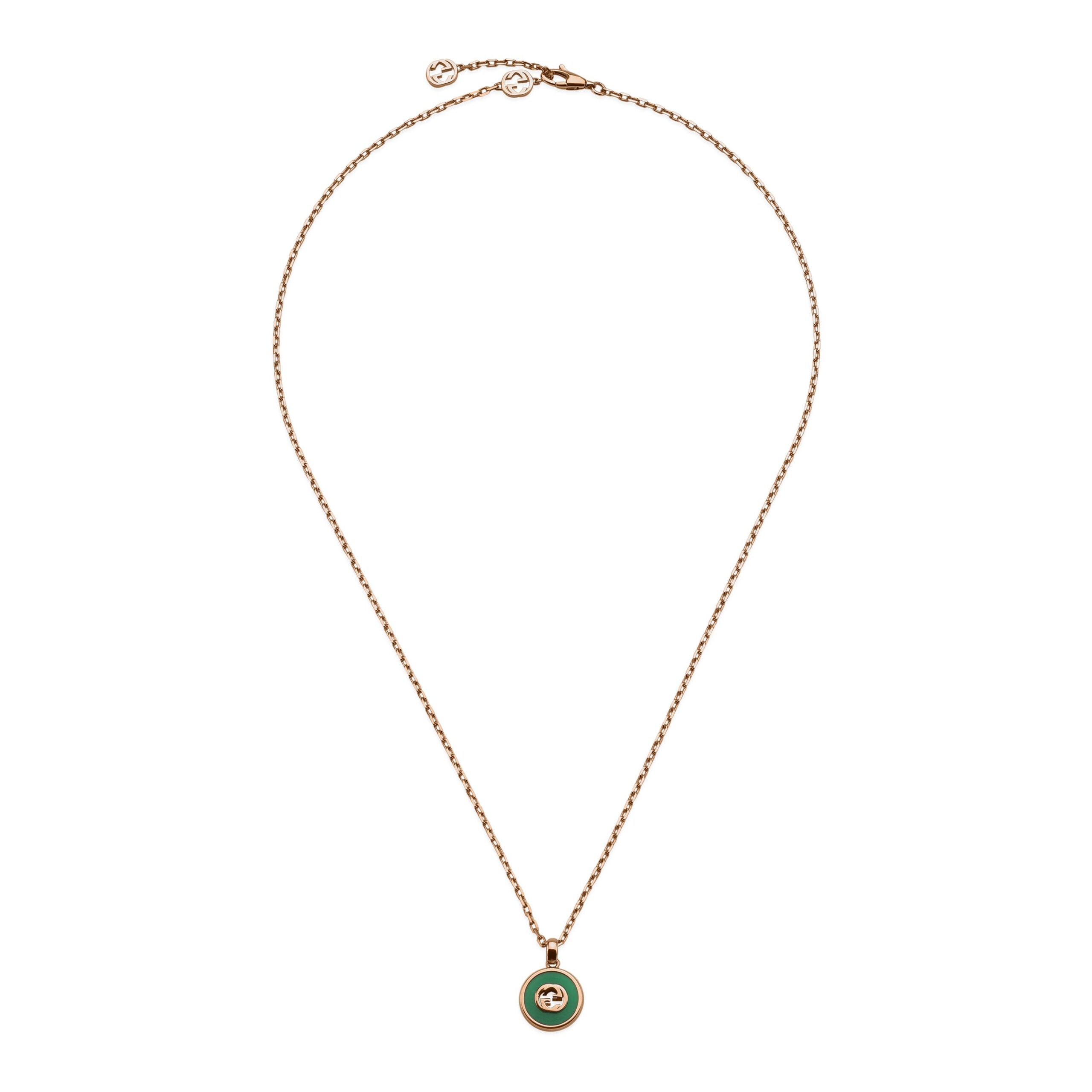 Collana a catena Gucci Interlocking oro 18k
