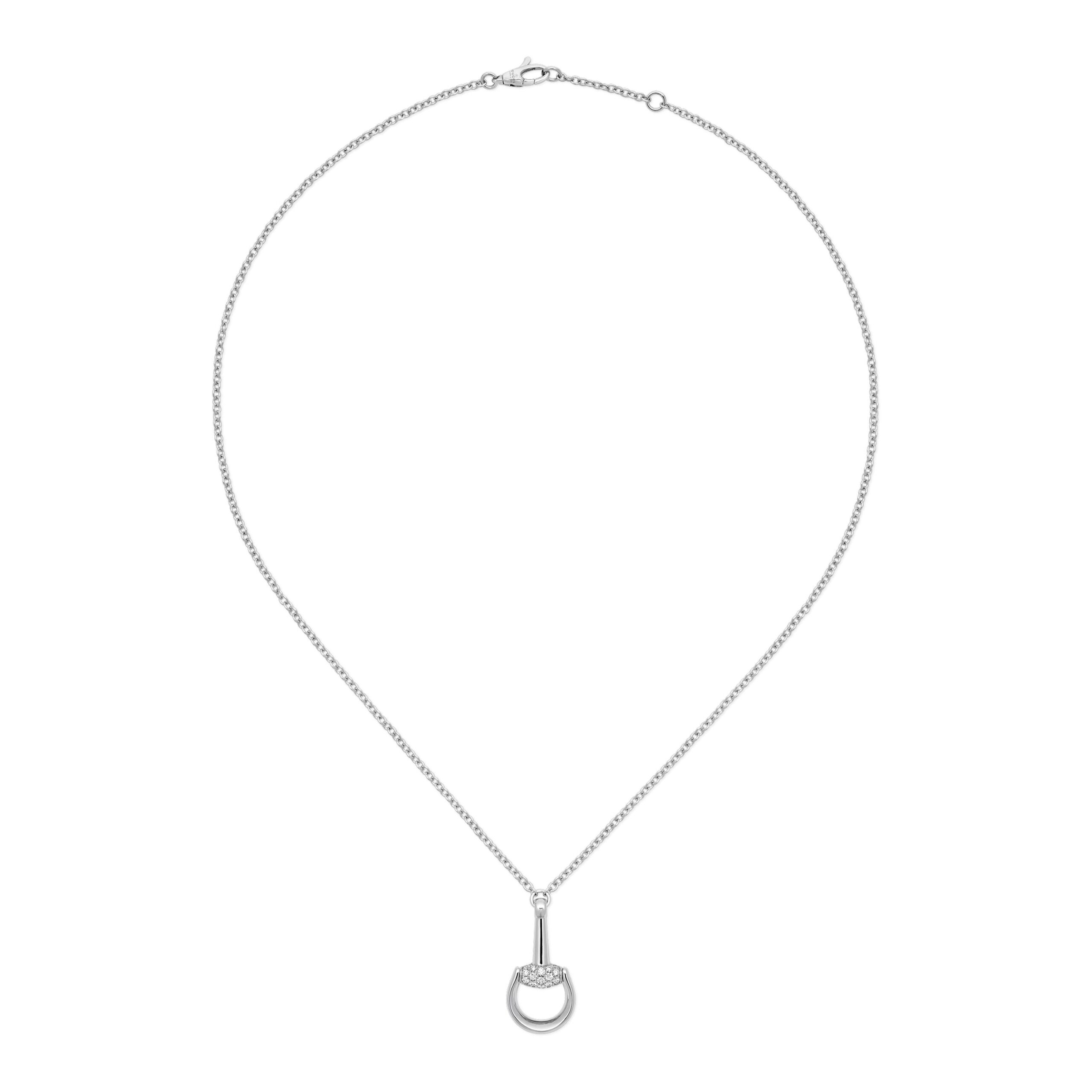 Collana Gucci Horsebit oro 18k con diamanti