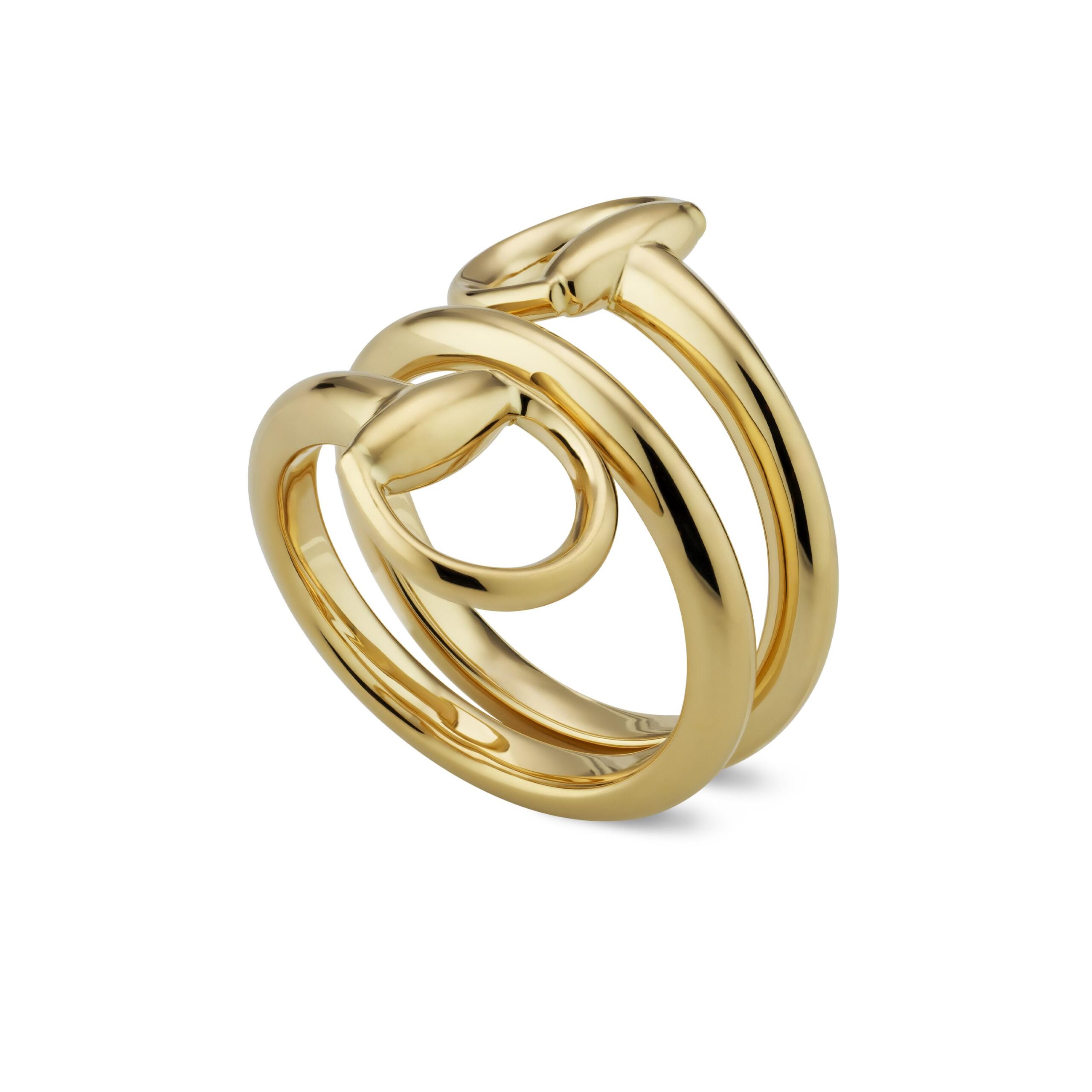 Anello contrarié Horsebit oro 18k