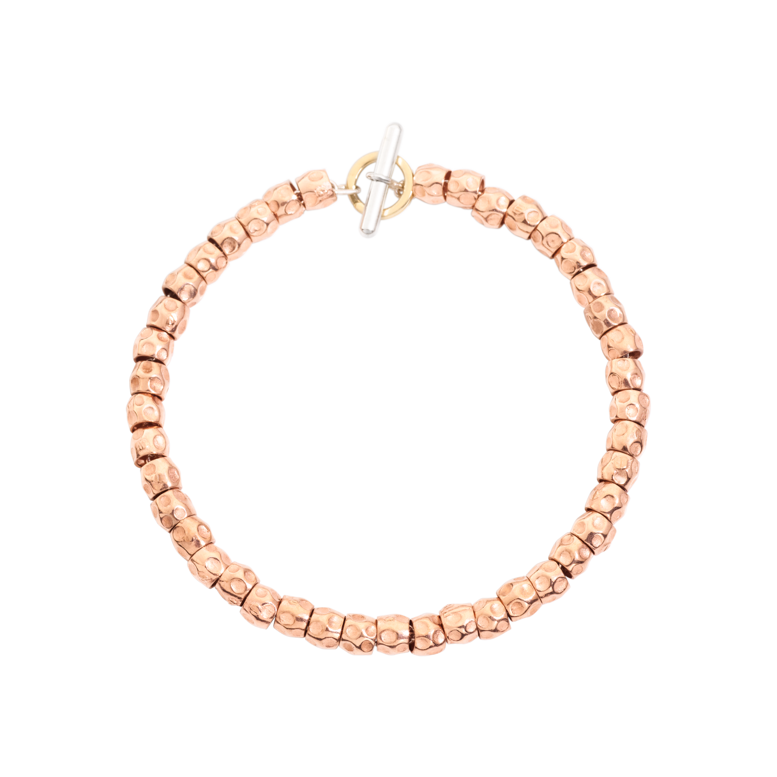 Bracciale Granelli in Oro Rosa 9K