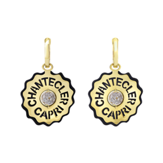 Orecchini Logo Oro Giallo 18k