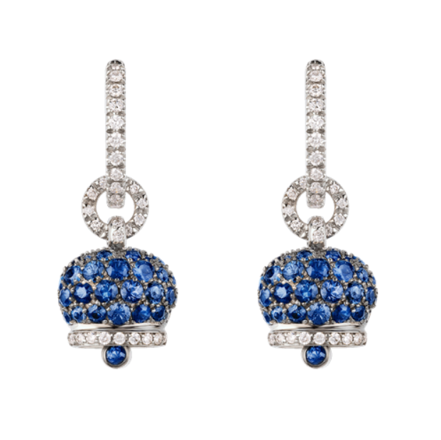 Orecchini Campanella misura piccola Zaffiri