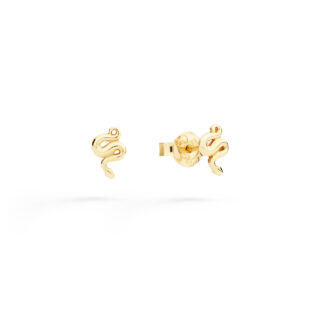 Orecchini Mini Stud Serpente Oro Giallo